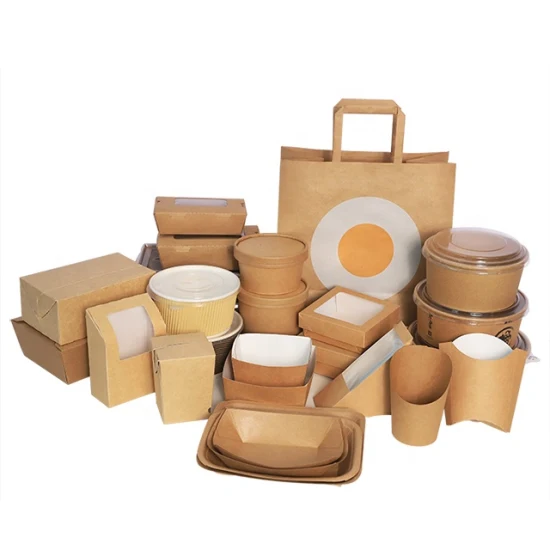 Foodservice packaging made with kraft paper.